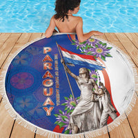Paraguay Independence Day Beach Blanket The Heart Of South America