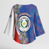 Paraguay Independence Day Kimono Sleeve Blouse The Heart Of South America