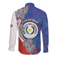 Paraguay Independence Day Long Sleeve Button Shirt The Heart Of South America