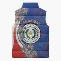 Paraguay Independence Day Sleeveless Puffer Jacket The Heart Of South America