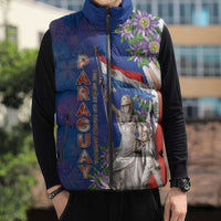 Paraguay Independence Day Sleeveless Puffer Jacket The Heart Of South America