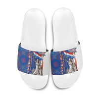 Paraguay Independence Day Slide Sandals The Heart Of South America