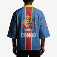 DR Congo Independence Day Kimono Leopard Pattern With Coat Of Arms