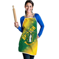 British Virgin Islands Apron Coat Of Arms Plumeria Gradient Art