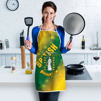 British Virgin Islands Apron Coat Of Arms Plumeria Gradient Art