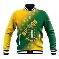 British Virgin Islands Baseball Jacket Coat Of Arms Plumeria Gradient Art