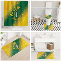 British Virgin Islands Bathroom Set Coat Of Arms Plumeria Gradient Art