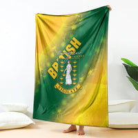 British Virgin Islands Blanket Coat Of Arms Plumeria Gradient Art