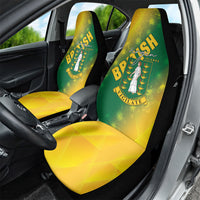 British Virgin Islands Car Seat Cover Coat Of Arms Plumeria Gradient Art