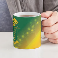 British Virgin Islands Ceramic Mug Coat Of Arms Plumeria Gradient Art