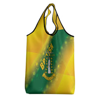 British Virgin Islands Grocery Bag Coat Of Arms Plumeria Gradient Art