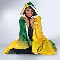 British Virgin Islands Hooded Blanket Coat Of Arms Plumeria Gradient Art