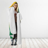 British Virgin Islands Hooded Blanket Coat Of Arms Plumeria Gradient Art