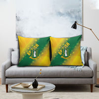 British Virgin Islands Pillow Cover Coat Of Arms Plumeria Gradient Art
