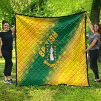 British Virgin Islands Quilt Coat Of Arms Plumeria Gradient Art