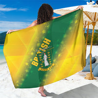 British Virgin Islands Sarong Coat Of Arms Plumeria Gradient Art