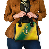 British Virgin Islands Shoulder Handbag Coat Of Arms Plumeria Gradient Art