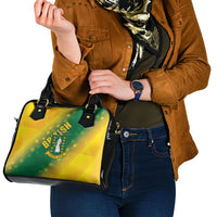 British Virgin Islands Shoulder Handbag Coat Of Arms Plumeria Gradient Art