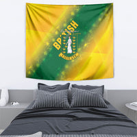 British Virgin Islands Tapestry Coat Of Arms Plumeria Gradient Art
