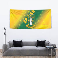 British Virgin Islands Tapestry Coat Of Arms Plumeria Gradient Art