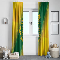 British Virgin Islands Window Curtain Coat Of Arms Plumeria Gradient Art