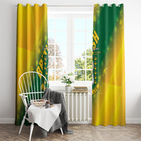 British Virgin Islands Window Curtain Coat Of Arms Plumeria Gradient Art