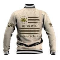 No Kings In America Baseball Jacket We The People - Wonder Print Shop