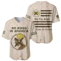 No Kings In America Baseball Jersey We The People - Wonder Print Shop