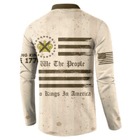 No Kings In America Button Sweatshirt We The People - Wonder Print Shop