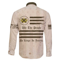 No Kings In America Family Matching Long Sleeve Bodycon Dress and Hawaiian Shirt We The People - Wonder Print Shop