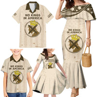 No Kings In America Family Matching Mermaid Dress and Hawaiian Shirt We The People - Wonder Print Shop