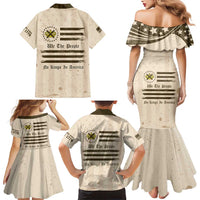 No Kings In America Family Matching Mermaid Dress and Hawaiian Shirt We The People - Wonder Print Shop