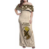 No Kings In America Family Matching Off Shoulder Maxi Dress and Hawaiian Shirt We The People - Wonder Print Shop