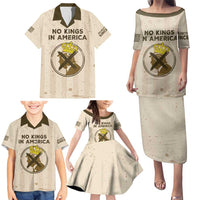 No Kings In America Family Matching Puletasi and Hawaiian Shirt We The People - Wonder Print Shop