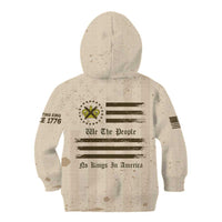 No Kings In America Kid Hoodie We The People - Wonder Print Shop