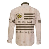 No Kings In America Long Sleeve Button Shirt We The People - Wonder Print Shop