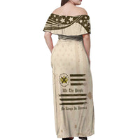 No Kings In America Off Shoulder Maxi Dress We The People - Wonder Print Shop