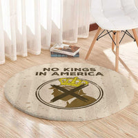 No Kings In America Round Carpet We The People - Wonder Print Shop