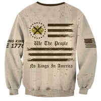 No Kings In America Sweatshirt We The People - Wonder Print Shop