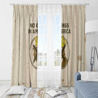 No Kings In America Window Curtain We The People - Wonder Print Shop