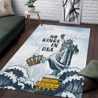 Funny Rejecting Kings Area Rug Since 1776 No Kings In America Retro Style LT05