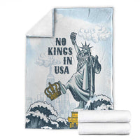 Funny Rejecting Kings Blanket Since 1776 No Kings In America Retro Style LT05