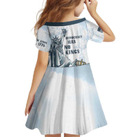 Funny Rejecting Kings Family Matching Long Sleeve Bodycon Dress and Hawaiian Shirt Since 1776 No Kings In America Retro Style LT05