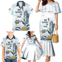 Funny Rejecting Kings Family Matching Mermaid Dress and Hawaiian Shirt Since 1776 No Kings In America Retro Style LT05