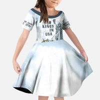 Funny Rejecting Kings Family Matching Off Shoulder Maxi Dress and Hawaiian Shirt Since 1776 No Kings In America Retro Style LT05