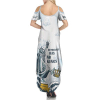 Funny Rejecting Kings Family Matching Summer Maxi Dress and Hawaiian Shirt Since 1776 No Kings In America Retro Style LT05