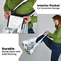 Funny Rejecting Kings Grocery Bag Since 1776 No Kings In America Retro Style LT05