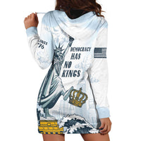 Funny Rejecting Kings Hoodie Dress Since 1776 No Kings In America Retro Style LT05