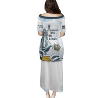 Funny Rejecting Kings Puletasi Since 1776 No Kings In America Retro Style LT05