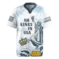 Funny Rejecting Kings Rugby Jersey Since 1776 No Kings In America Retro Style LT05